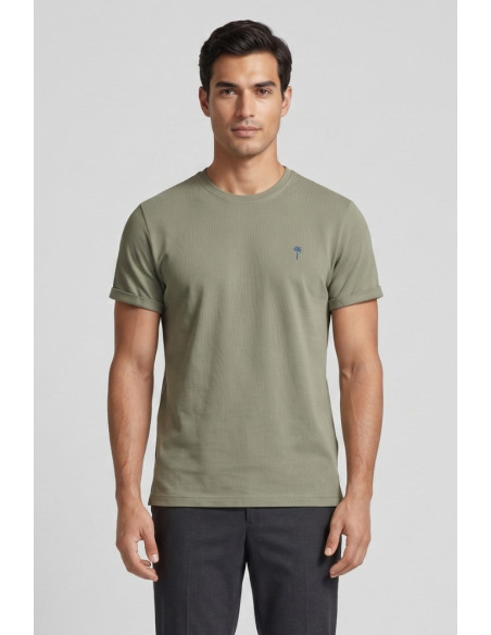 Guy t-shirt in jersey di cotone con logo ricamato Cabrio754rn-jet2 M49864 [86337596]