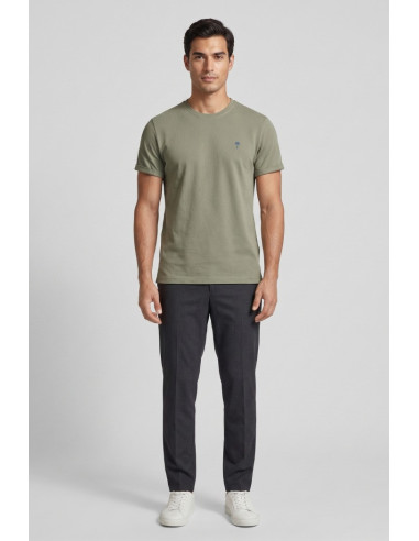 Guy t-shirt in jersey di cotone con logo ricamato Cabrio754rn-jet2 M49864 [e808f79f]