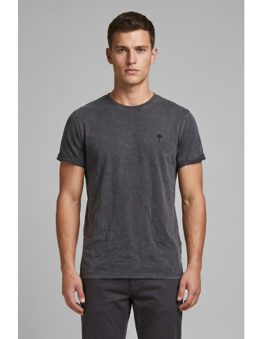 Guy t-shirt in jersey di cotone con logo ricamato Cabrio754rn-jet2 M49864 [cc57a5ff]