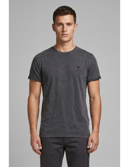 Guy t-shirt in jersey di cotone con logo ricamato Cabrio754rn-jet2 M49864 [cc57a5ff]