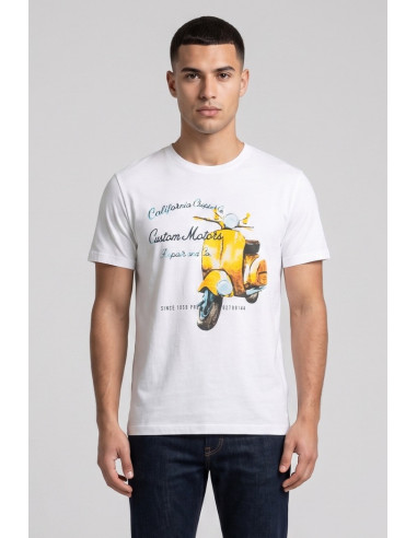 Guy t-shirt in jersey di cotone con stampa Cabrio106-jr M49873 [ace0ccb9]