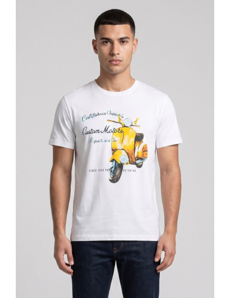 Guy t-shirt in jersey di cotone con stampa Cabrio106-jr M49873 [ace0ccb9]