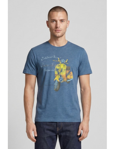 Guy t-shirt in jersey di cotone con stampa Cabrio106-jr M49873 [82ae8149]