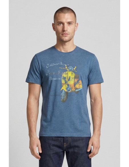 Guy t-shirt in jersey di cotone con stampa Cabrio106-jr M49873 [82ae8149]