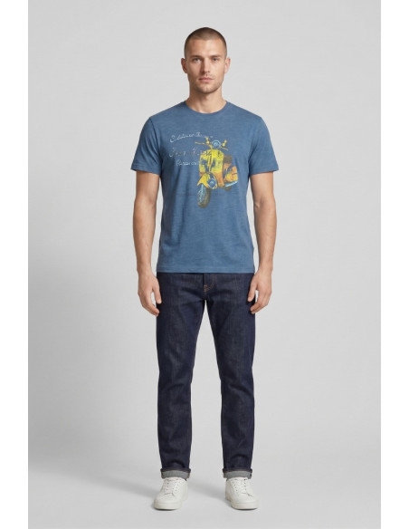 Guy t-shirt in jersey di cotone con stampa Cabrio106-jr M49873 [ec950340]