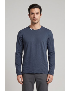 Guy t-shirt manica lunga con orli vivi Mondial467-jsb3 M49907 [49d3e28a]
