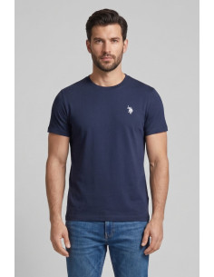 US Polo ASSN t-shirt in cotone con logo ricamato Luca US43154001 [e7b9c1fe]