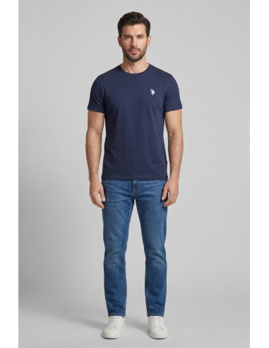 US Polo ASSN t-shirt in cotone con logo ricamato Luca US43154001 [898243f7]