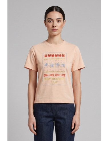 Roy Roger's t-shirt con ricamo Sea Crochet RND289CQ900111 [0aae69cb]