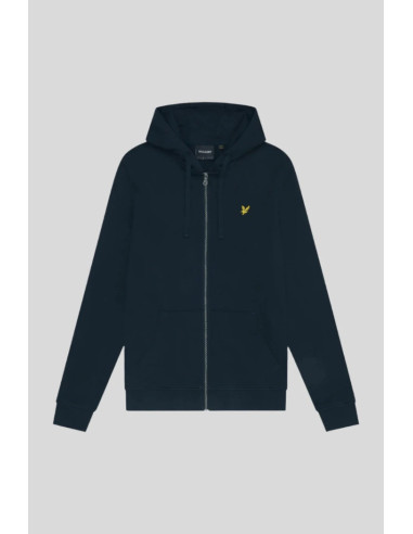 Lyle & Scott felpa a zip con cappuccio in cotone ML420VOG [b6ce06d5]