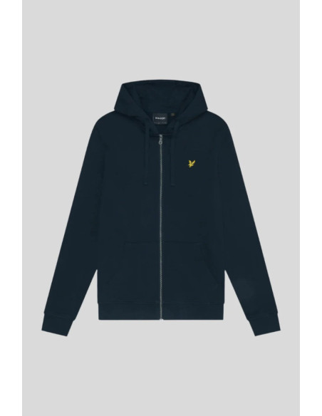 Lyle & Scott felpa a zip con cappuccio in cotone ML420VOG [b6ce06d5]