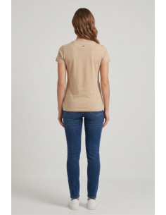 US Polo ASSN t-shirt in cotone con logo ricamato Lucy US43354020 [305304b0] 2
