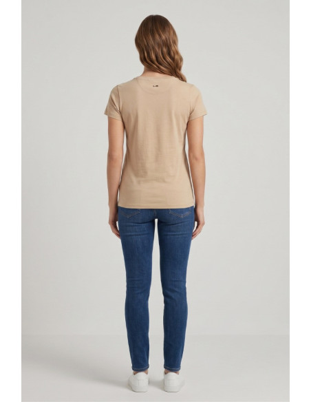 US Polo ASSN t-shirt in cotone con logo ricamato Lucy US43354020 [e97547bd]