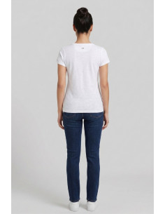 US Polo ASSN t-shirt in cotone con logo ricamato Lucy US43354020 [1485a3b9] 2