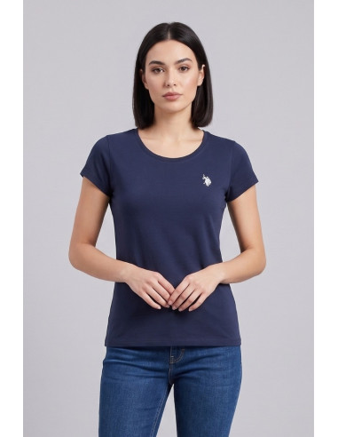 US Polo ASSN t-shirt in cotone con logo ricamato Lucy US43354020 [8f9b19bf]