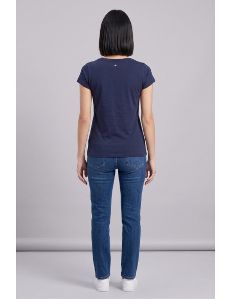 US Polo ASSN t-shirt in cotone con logo ricamato Lucy US43354020 [56bd5ab2]