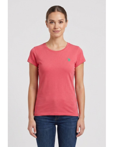 US Polo ASSN t-shirt in cotone con logo ricamato Lucy US43354020 [d952ec3f]