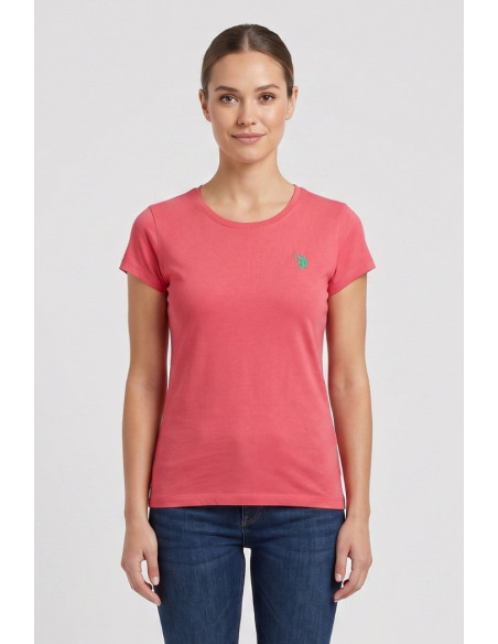 US Polo ASSN t-shirt in cotone con logo ricamato Lucy US43354020 [d952ec3f]