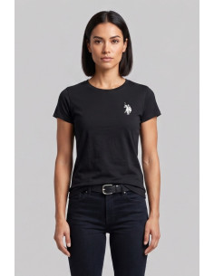 US Polo ASSN t-shirt in cotone con logo ricamato Lucy US43354020 [3f871b35]