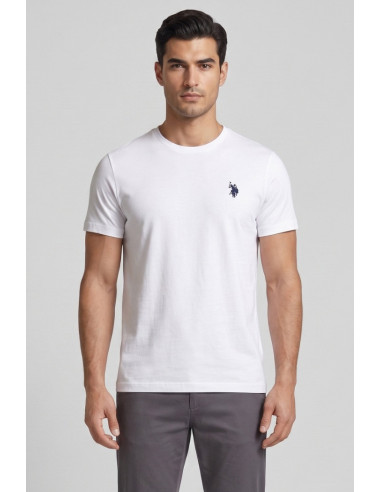 US Polo ASSN t-shirt in cotone con logo ricamato Luca US43154001 [7ca77bf8]