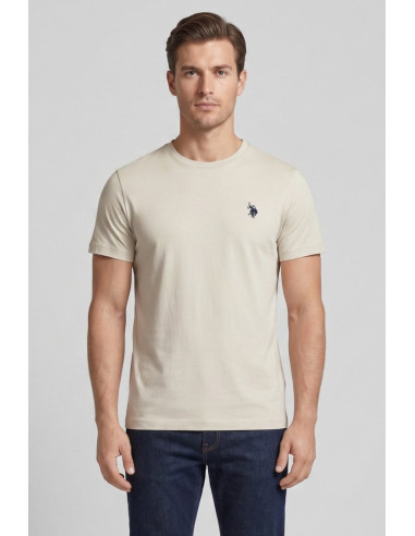 US Polo ASSN t-shirt in cotone con logo ricamato Luca US43154001 [49dd3b59]