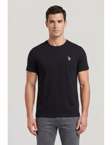 US Polo ASSN t-shirt in cotone con logo ricamato Luca US43154001 [57a5c374]