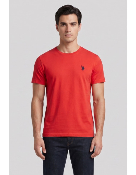 US Polo ASSN t-shirt in cotone con logo ricamato Luca US43154001 [cd61bc0b]