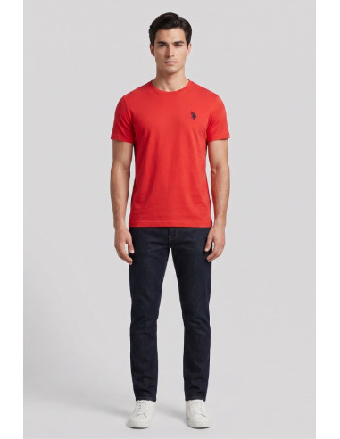 US Polo ASSN t-shirt in cotone con logo ricamato Luca US43154001 [a35a3e02]