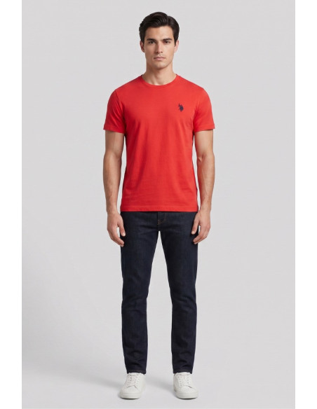 US Polo ASSN t-shirt in cotone con logo ricamato Luca US43154001 [a35a3e02]