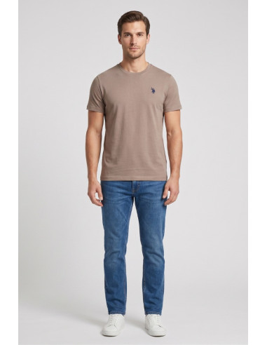 US Polo ASSN t-shirt in cotone con logo ricamato Luca US43154001 [7f3ed1c2]
