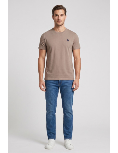 US Polo ASSN t-shirt in cotone con logo ricamato Luca US43154001 [7f3ed1c2]