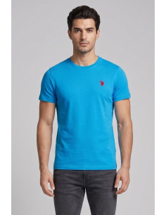 US Polo ASSN t-shirt in cotone con logo ricamato Luca US43154001 [57f0addb]