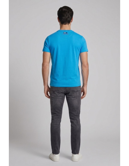US Polo ASSN t-shirt in cotone con logo ricamato Luca US43154001 [8ed6eed6]