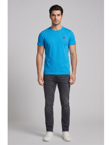 US Polo ASSN t-shirt in cotone con logo ricamato Luca US43154001 [39cb2fd2]