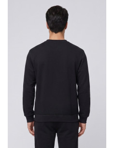 Moschino felpa girocollo in cotone con stampa logo sul fondo V1A1711-4418 [aa6f69fb] 2