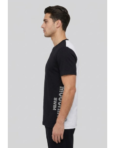 Moschino t-shirt in jersey di cotone con logo laterale V3A0705-9425 [faf9e73b] 2