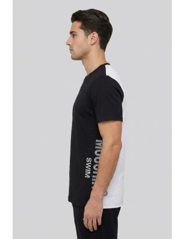 Moschino t-shirt in jersey di cotone con logo laterale V3A0705-9425 [23dfa436]