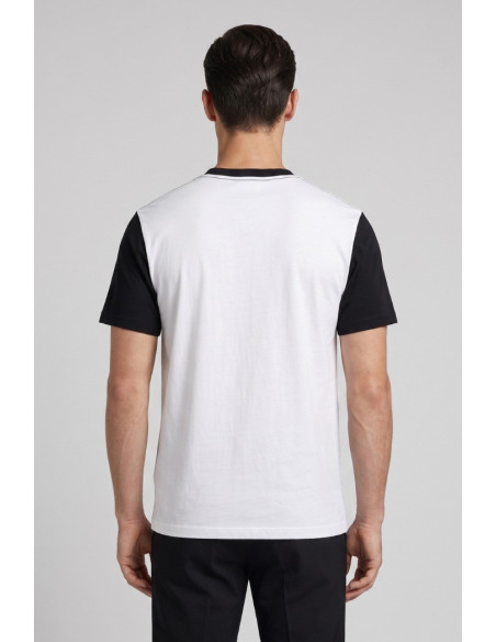 Moschino t-shirt in jersey di cotone con logo laterale V3A0705-9425 [94c26532]