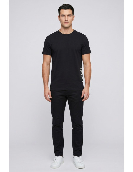 Moschino t-shirt in jersey di cotone con logo laterale V3A0705-9425 [9192222c]