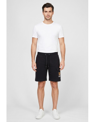 Moschino bermuda in felpa cargo con logo V1A6802-4409 [55ee82fe]