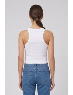Moschino canotta in cotone stretch con stampa logo orso V6A8901-4410 [b89e20e3] 2