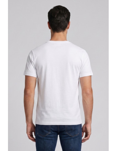 Moschino t-shirt in jersey di cotone con stampa logo V3A0701-9421 [ea66f2fd]