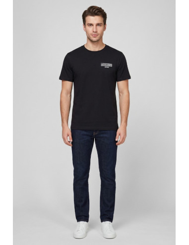 Moschino t-shirt in jersey di cotone con stampa logo V3A0701-9421 [76798b75]