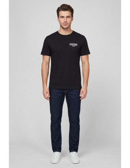 Moschino t-shirt in jersey di cotone con stampa logo V3A0701-9421 [76798b75]