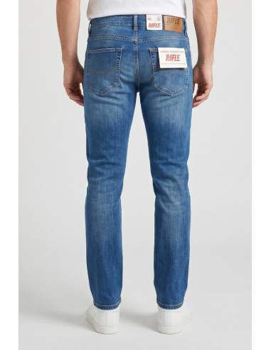 Rifle jeans 5 tasche slim fit in denim RF410 [7f242721]