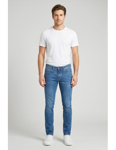 Rifle jeans 5 tasche slim fit in denim RF410 [c839e625]