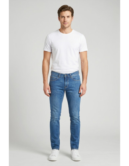 Rifle jeans 5 tasche slim fit in denim RF410 [c839e625]