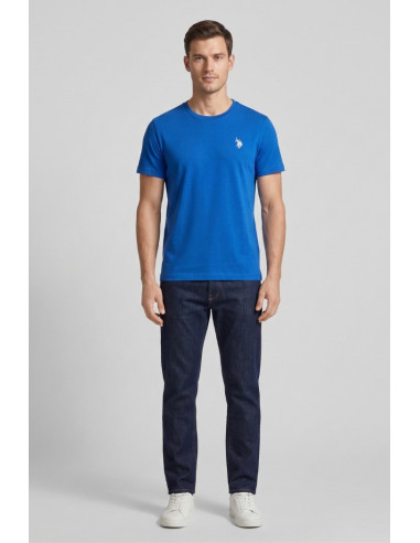 US Polo ASSN t-shirt in piquet di cotone con logo ricamato Bren US43154006 [9fe55967]