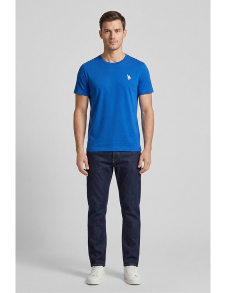 US Polo ASSN t-shirt in piquet di cotone con logo ricamato Bren US43154006 [9fe55967]