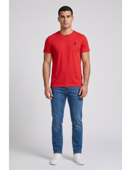 US Polo ASSN t-shirt in piquet di cotone con logo ricamato Bren US43154006 [b9ac0aeb]